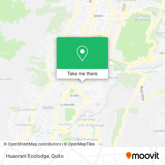 Mapa de Huaorani Ecolodge