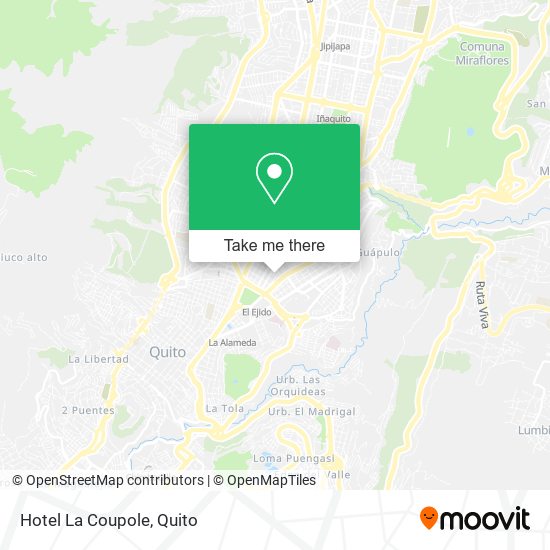 Mapa de Hotel La Coupole