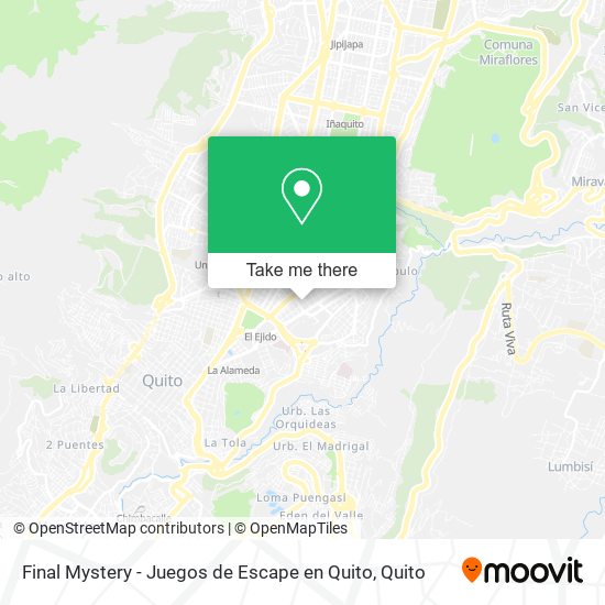 Final Mystery - Juegos de Escape en Quito map