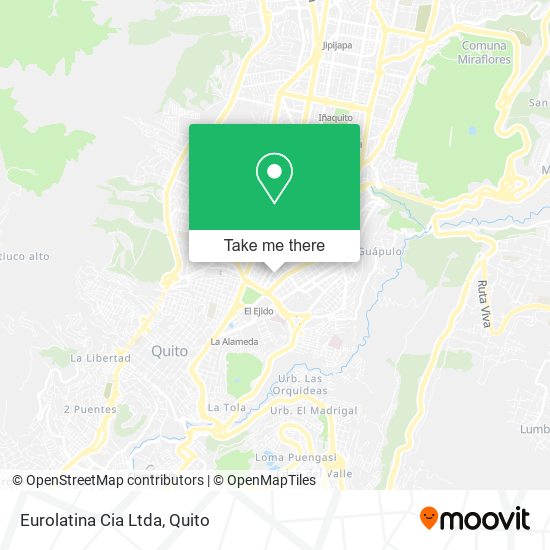 Mapa de Eurolatina Cia Ltda