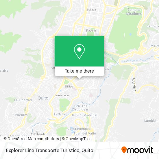 Explorer Line Transporte Turístico map