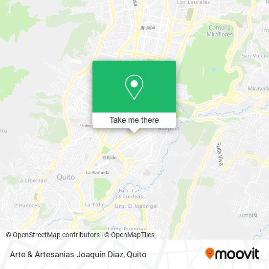 Arte & Artesanias Joaquin Diaz map