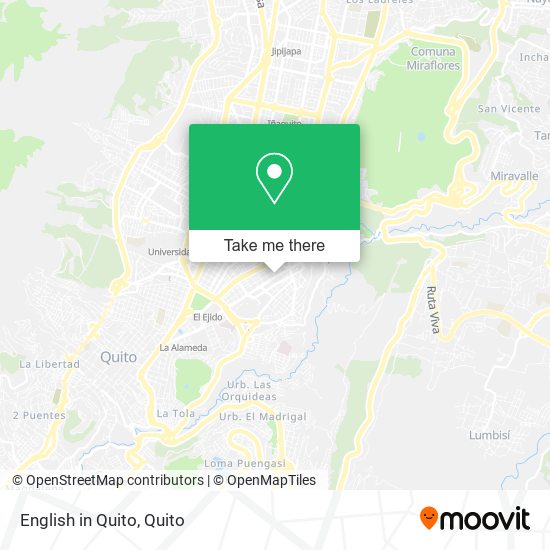 Mapa de English in Quito
