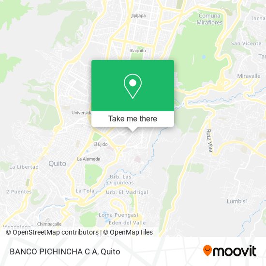 Mapa de BANCO PICHINCHA C A