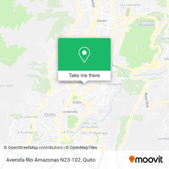 Mapa de Avenida Río Amazonas N23-102