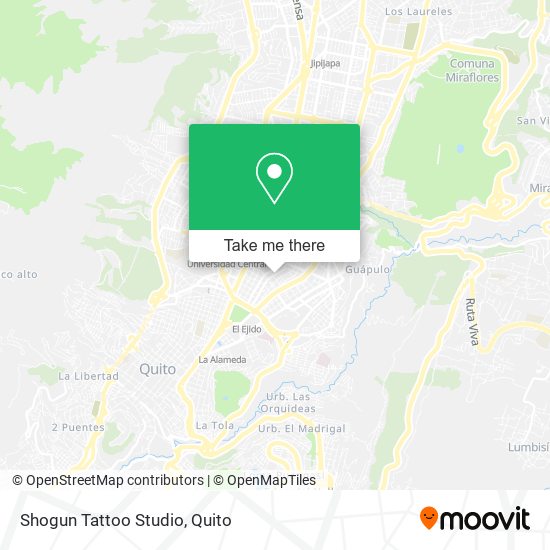 Mapa de Shogun Tattoo Studio