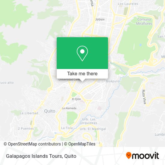 Mapa de Galapagos Islands Tours
