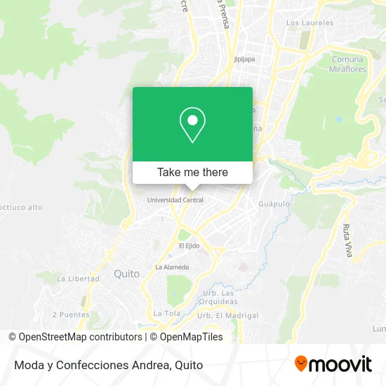 Moda y Confecciones Andrea map