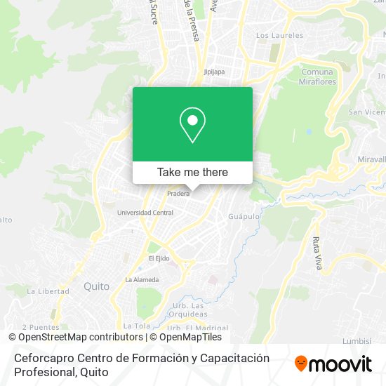Ceforcapro Centro de Formación y Capacitación Profesional map