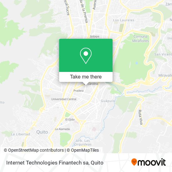 Internet Technologies Finantech sa map