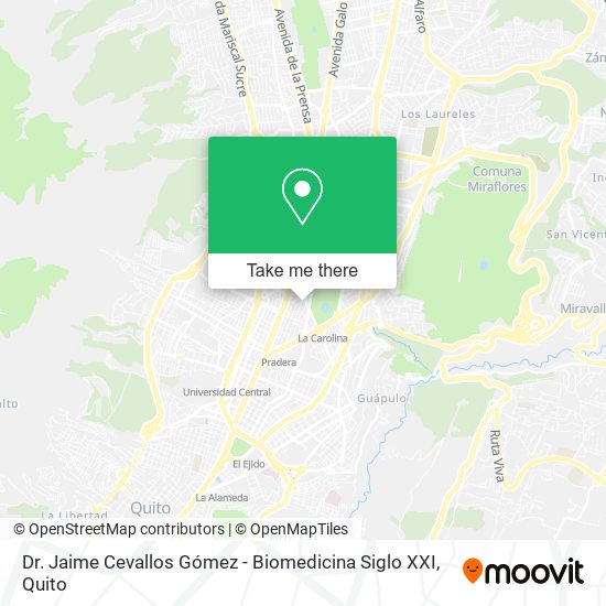Mapa de Dr. Jaime Cevallos Gómez - Biomedicina Siglo XXI