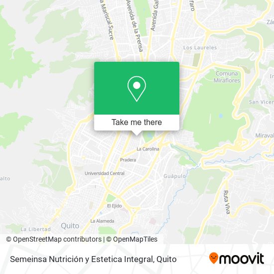 Mapa de Semeinsa Nutrición y Estetica Integral