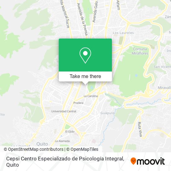 Cepsi Centro Especializado de Psicología Integral map