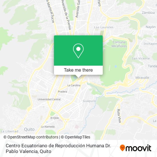 Centro Ecuatoriano de Reproducción Humana Dr. Pablo Valencia map