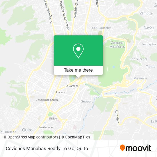 Ceviches Manabas Ready To Go map