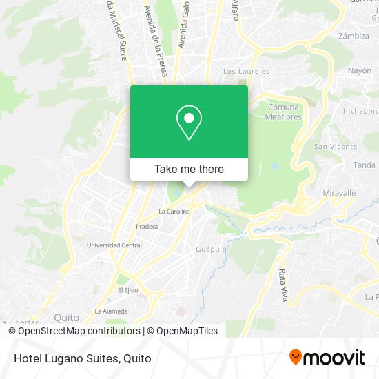 Mapa de Hotel Lugano Suites