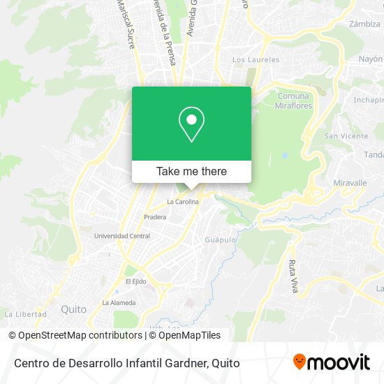 Mapa de Centro de Desarrollo Infantil Gardner