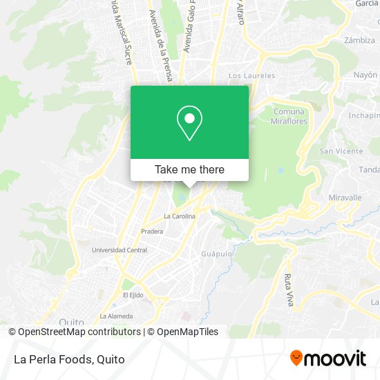 Mapa de La Perla Foods