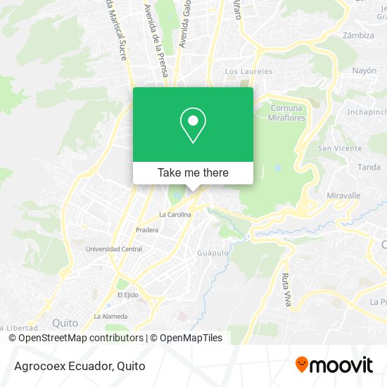 Agrocoex Ecuador map