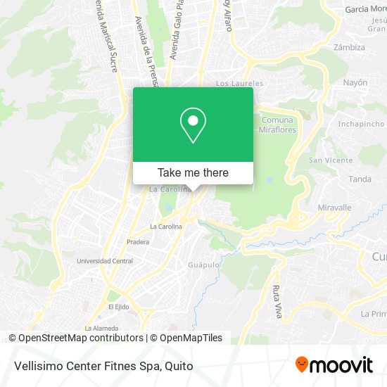 Mapa de Vellisimo Center Fitnes Spa