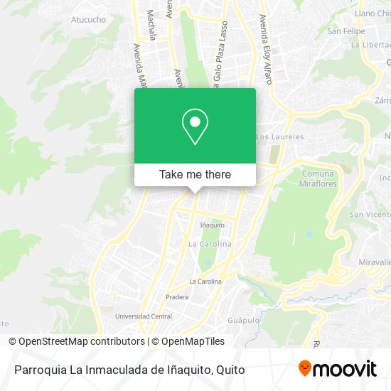 Parroquia La Inmaculada de Iñaquito map