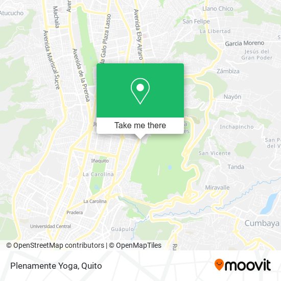 Plenamente Yoga map