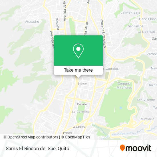 Sams El Rincón del Sue map