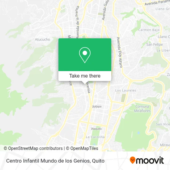 Centro Infantil Mundo de los Genios map
