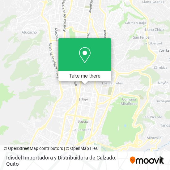Mapa de Idisdel Importadora y Distribuidora de Calzado