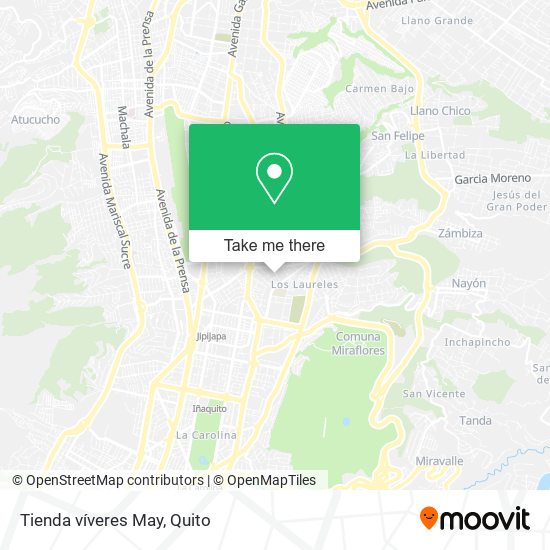 Mapa de Tienda víveres May