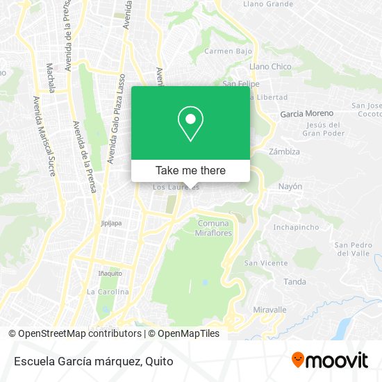 Escuela García márquez map