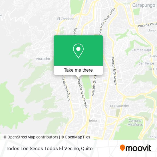 Mapa de Todos Los Secos Todos El Vecino