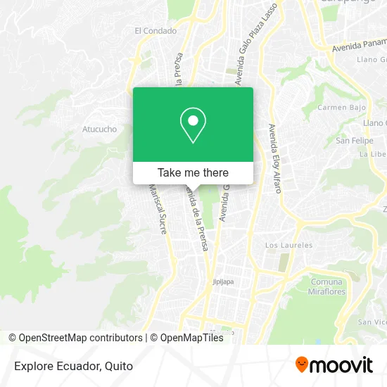 Explore Ecuador map