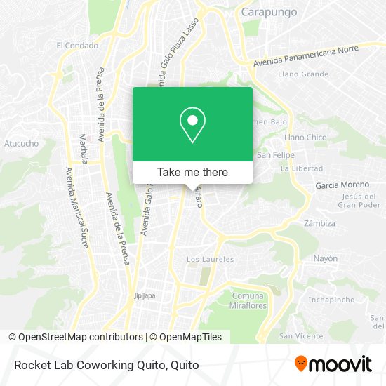 Rocket Lab Coworking Quito map