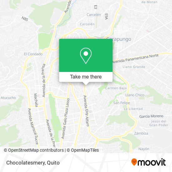 Mapa de Chocolatesmery