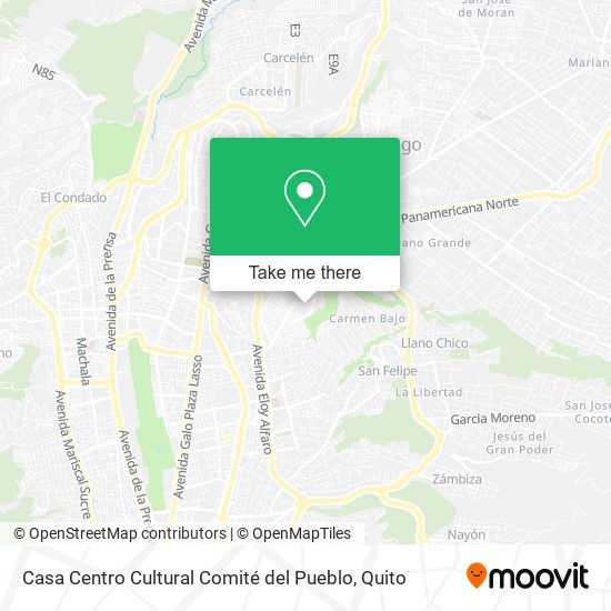 Casa Centro Cultural Comité del Pueblo map