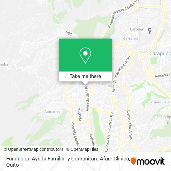 Fundación Ayuda Familiar y Comunitara Afac- Clínica map