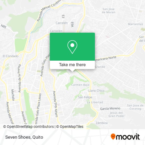 Mapa de Seven Shoes