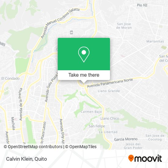 Mapa de Calvin Klein