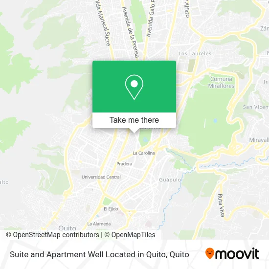 Suite and Apartment Well Located in Quito map