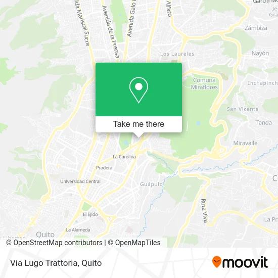 Mapa de Via Lugo Trattoria