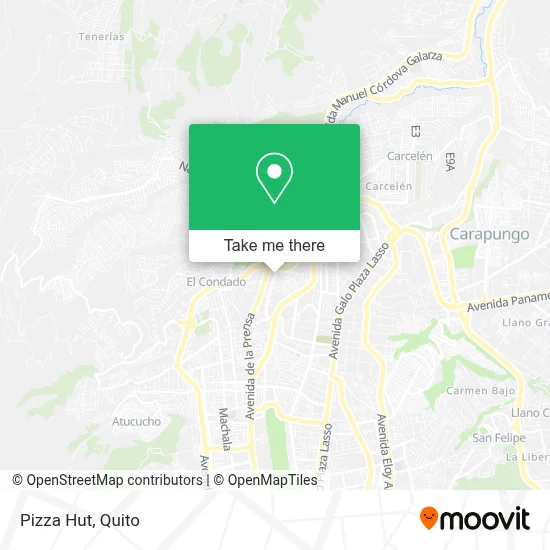 Pizza Hut map