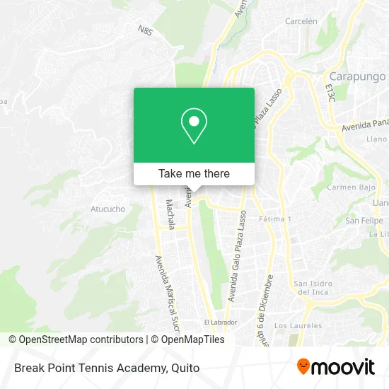 Break Point Tennis Academy map