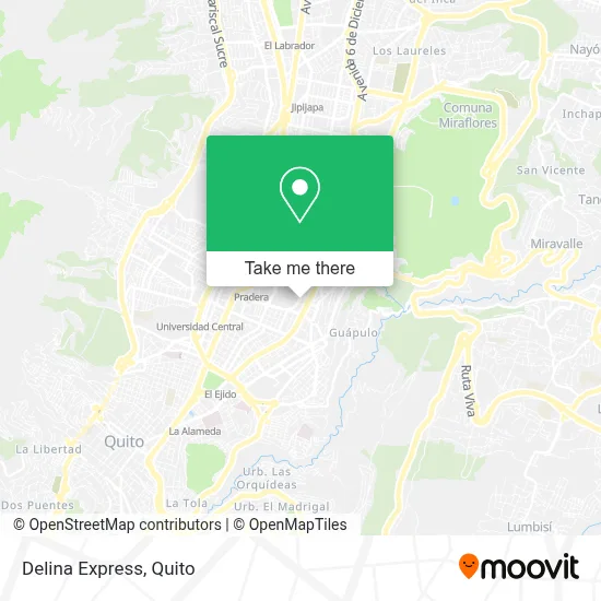 Delina Express map