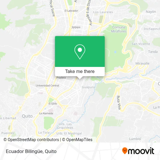 Ecuador Bilingüe map
