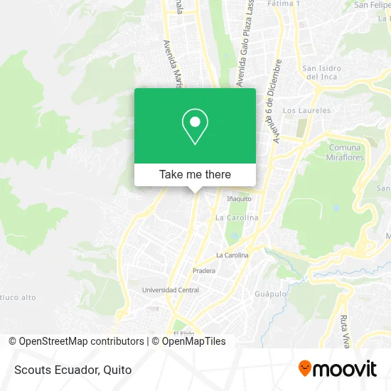 Scouts Ecuador map