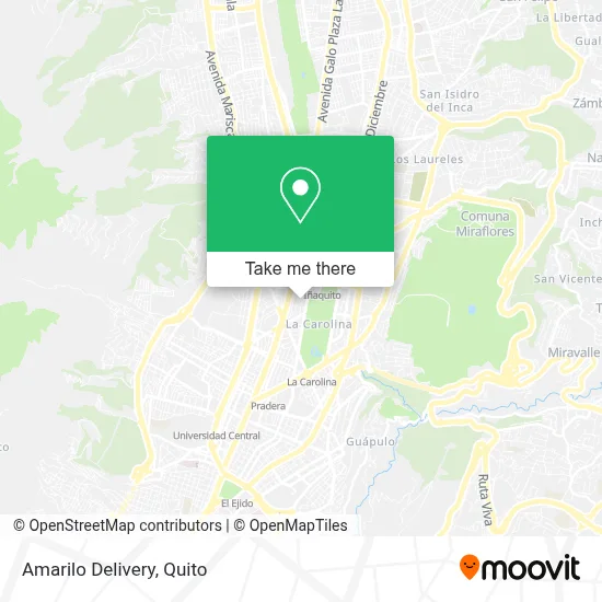Amarilo Delivery map