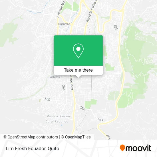 Lim Fresh Ecuador map