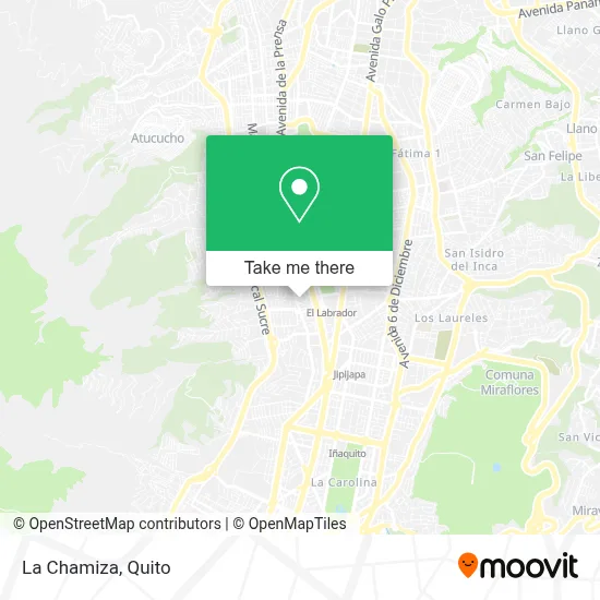 La Chamiza map
