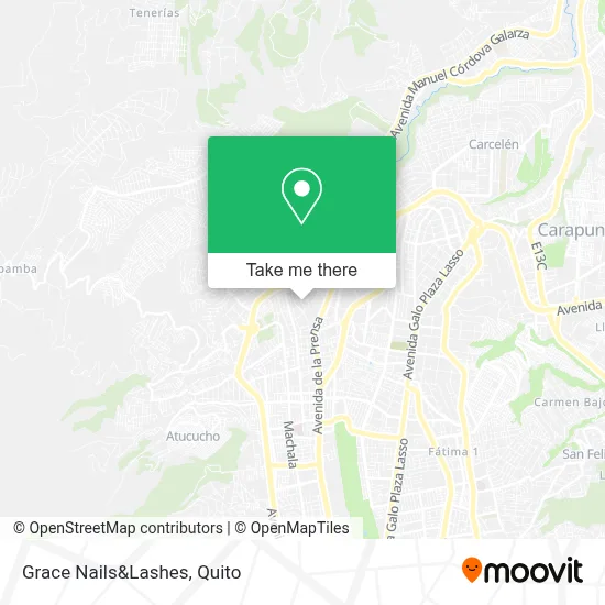Grace Nails&Lashes map